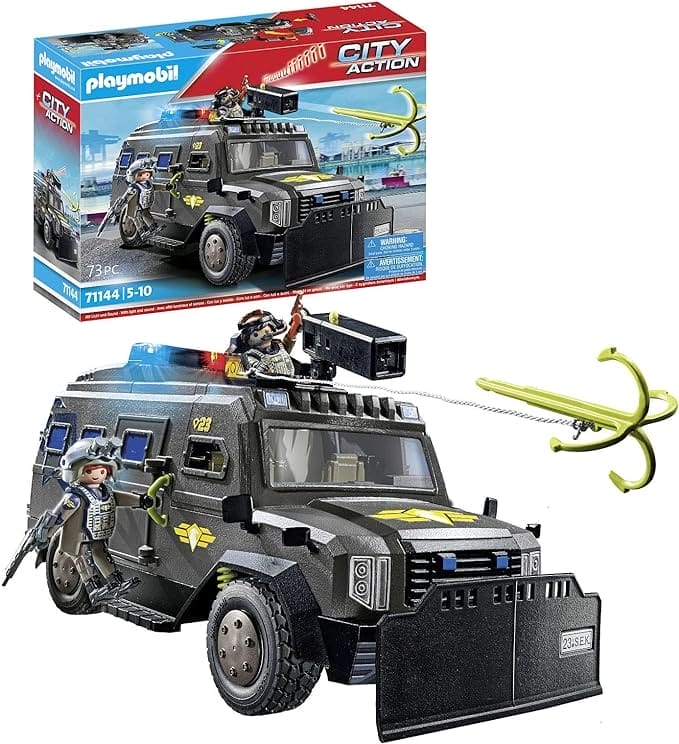 PLAYMOBIL City Action 71144 SE-terreinwagen, met licht en geluid, speelgoed voor kinderen vanaf 5 jaar