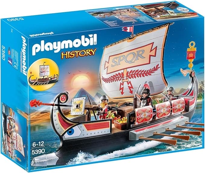 PLAYMOBIL Geschiedenis 5390 Romeins galeischip, drijvend schip, speelgoed voor kinderen vanaf 6 jaar