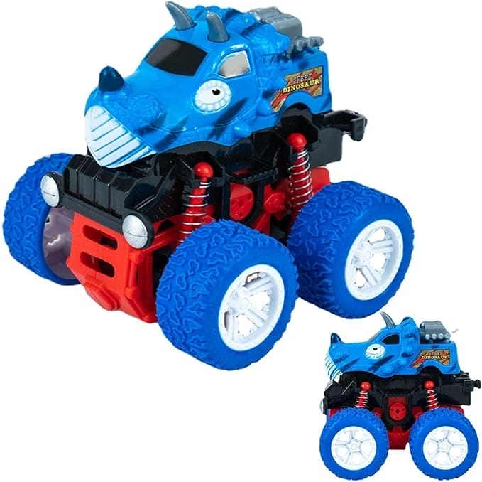 Peuter Jongens Speelgoed | Vierwielig buitenspeelgoed | Pull Back Cars Toy Stunt Car met 360 Flips voor peuterjongen van 4-6 jaar oud Loandicy