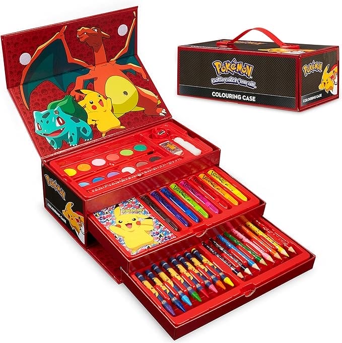 Pokemon kleuren voor kinderen, tekenkoffer voor kinderen, 40 stuks
