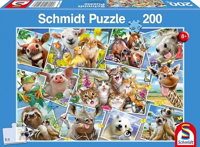 Schmidt - SCH-56294 - Dieren Selfies, 200 stukjes Puzzel - vanaf 8 jaar - dieren puzzel
