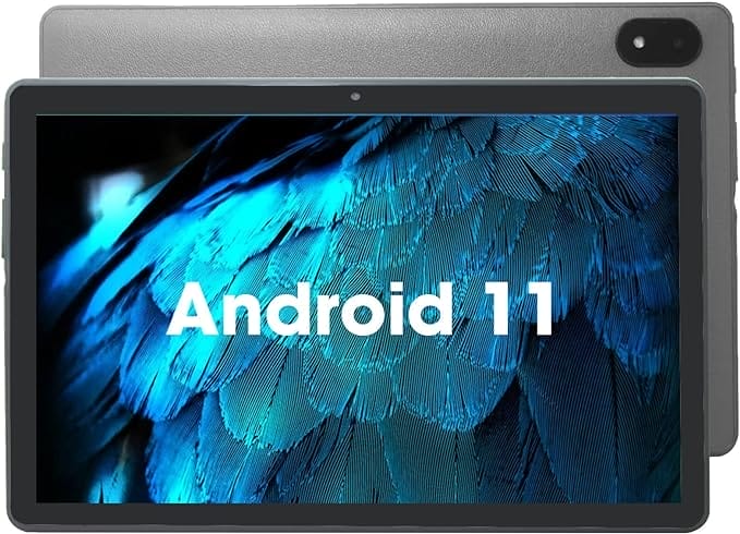Tablet 10,35 inch Android 11 Tablet 10 zoll 2,4G/5G WLAN 6 tablets PC Quad-Core, 32GB 6000mAh accu, HD, touchscreen, tablets (grijs)