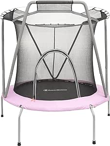 Trampoline voor kinderen met veiligheidsnet, tuintrampoline 3-8 jaar, gegalvaniseerd staal trampoline voor binnen en buiten, max. belasting tot 25 kg, maat 137 cm