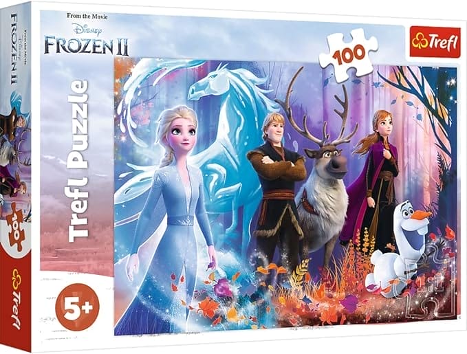 Trefl, Puzzel, Disney Frozen 2, 100 elementen, Magie van het Land van Ijs, voor kinderen vanaf 5 jaar