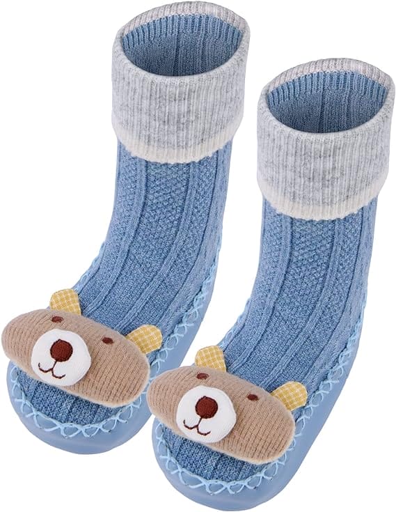 Vicloon non slip toddler socks, Baby kids socks, non-slip socks for babies, Provides Secure Grip, Baby Socks For Boys And Girls 6-24 Months