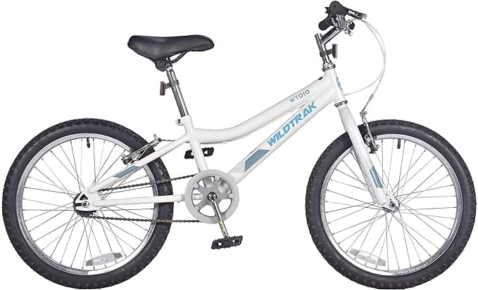Wildtrak - 20 inch fiets voor kinderen, leeftijd 6-9 jaar, verstelbare remmen - wit